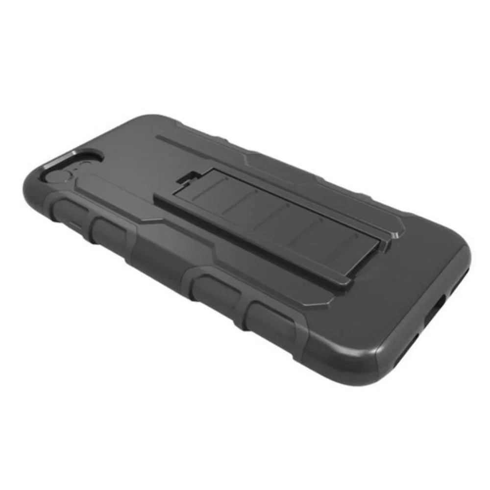 BRAND NEW HARD GRIP CASE HOLSTER & TEMPERED GLASS FOR IPHONE 7 PLUS APPLE PHONE